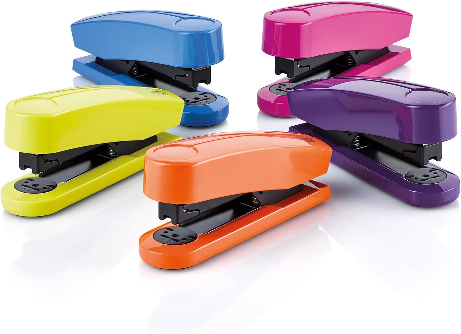 Novus B 4 Color ID Full Metal Stapler 40 Sheets with Glossy Plastic Coating Includes 200 Staples Lucky Green