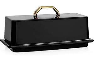 Sweese Butter Dish with Lid, Black: The Ultimate Butter Keeper for Your Countertop
