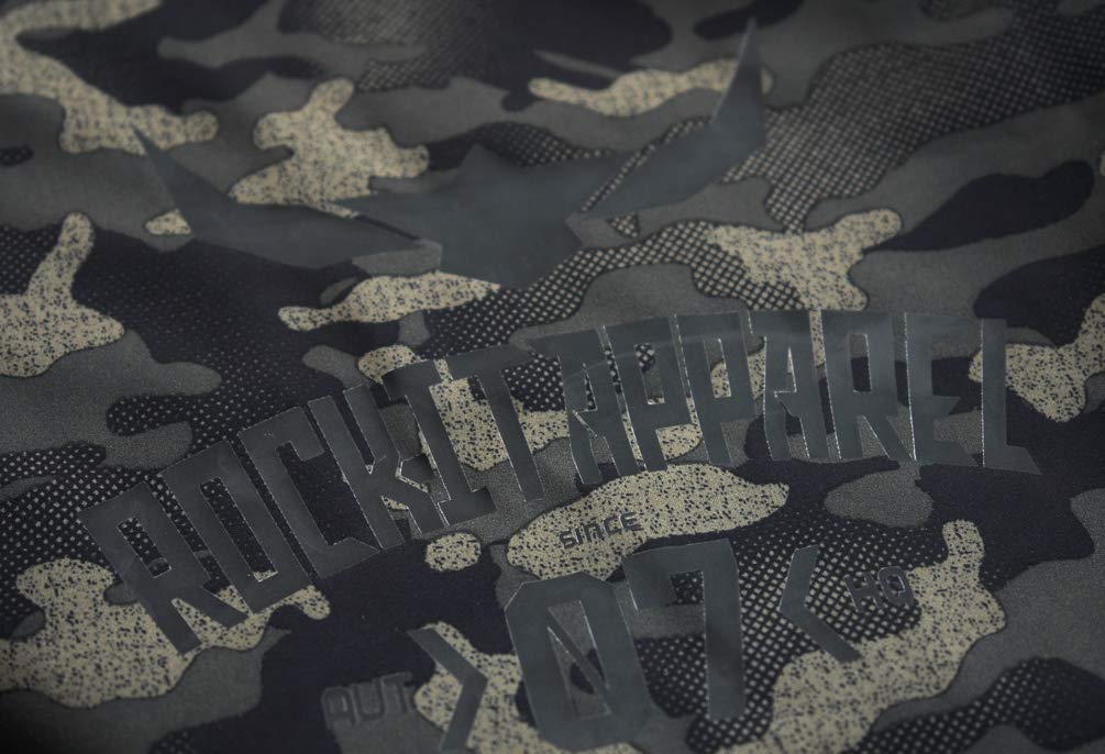 ROCK-IT Apparel® Herren Camouflage Boardshort Männer Badeshorts Badehose für den Strand Größen S-3XL Camo Grün und Grau
