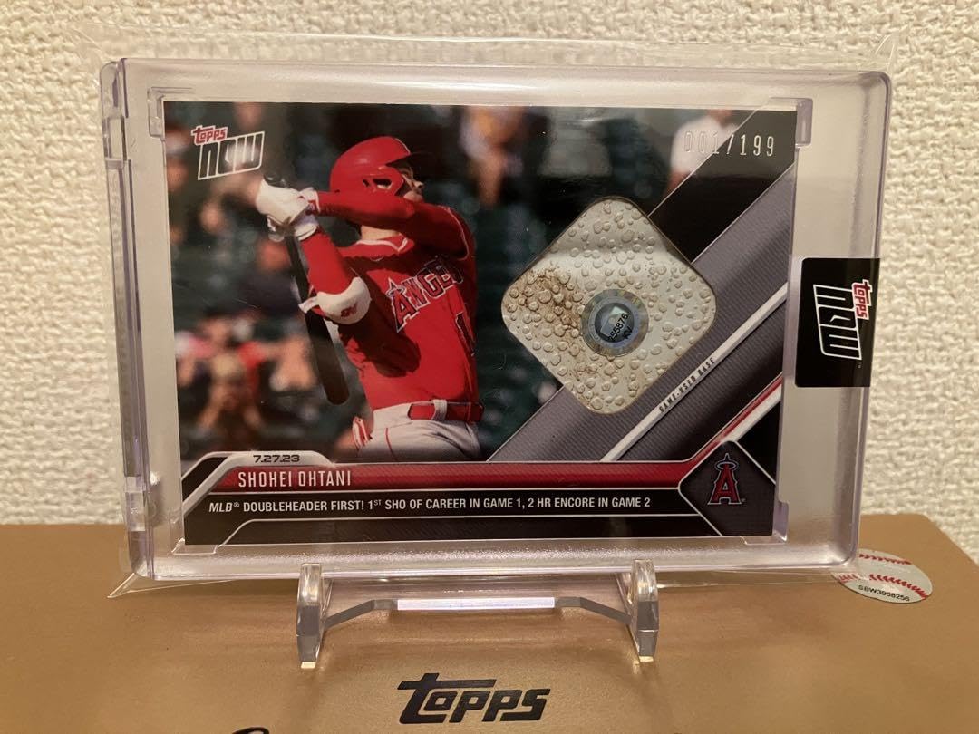 Amazon.co.jp: Topps now 大谷翔平 実使用 ベースレリックカード 