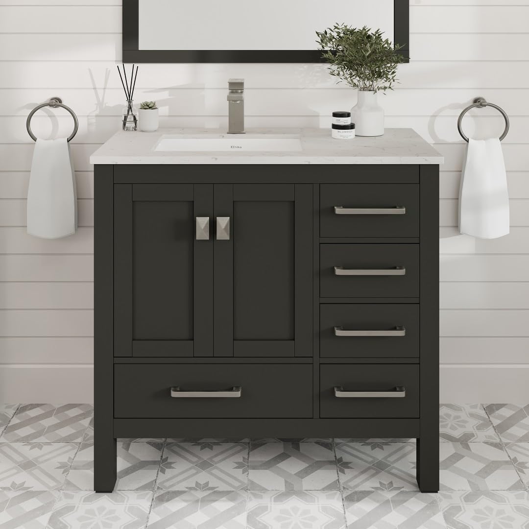 Eviva London 38 Espresso Vanity