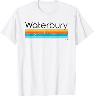 Vintage Waterbury CT Retro Design T-Shirt