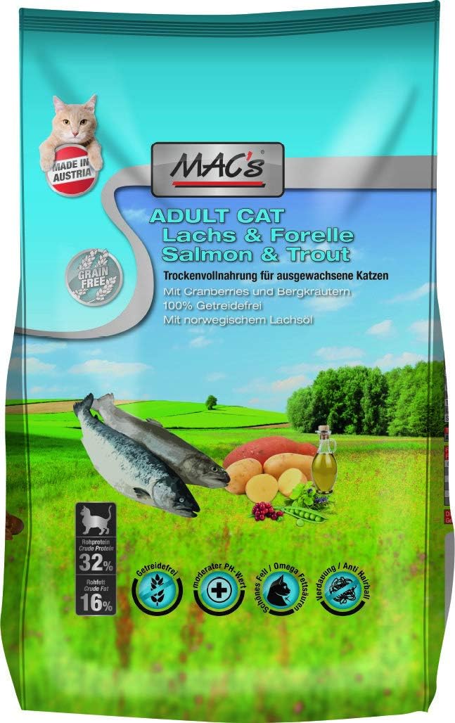 Mac's Katzenfutter Lamm & Pute 800g - Getreidefrei Mit Hanföl