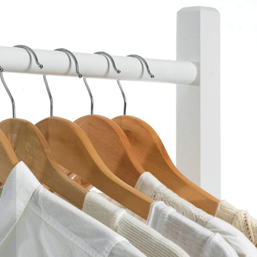Estantería de almacenamiento para el hogar, estante de bambú, estante para el hogar, dormitorio, árbol, móvil simple aterrizaje, espacio económico, madera maciza, color blanco