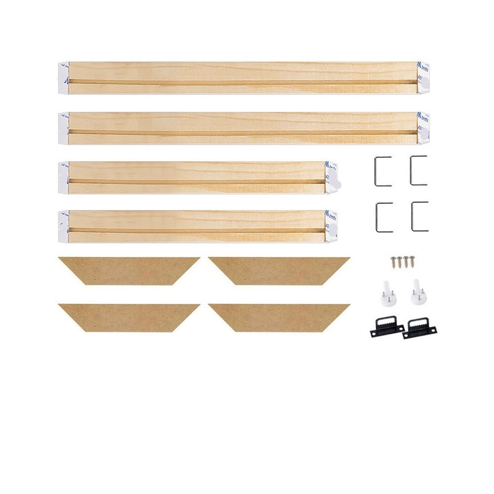 photo frame kits DIY Wooden Canvas Frames Stretcher Bars Kit Accessories for Gallery Wrap Oil Painting Wall Art Picture Prints Diamond Home Decor for crafts party school projects(20x60cm)