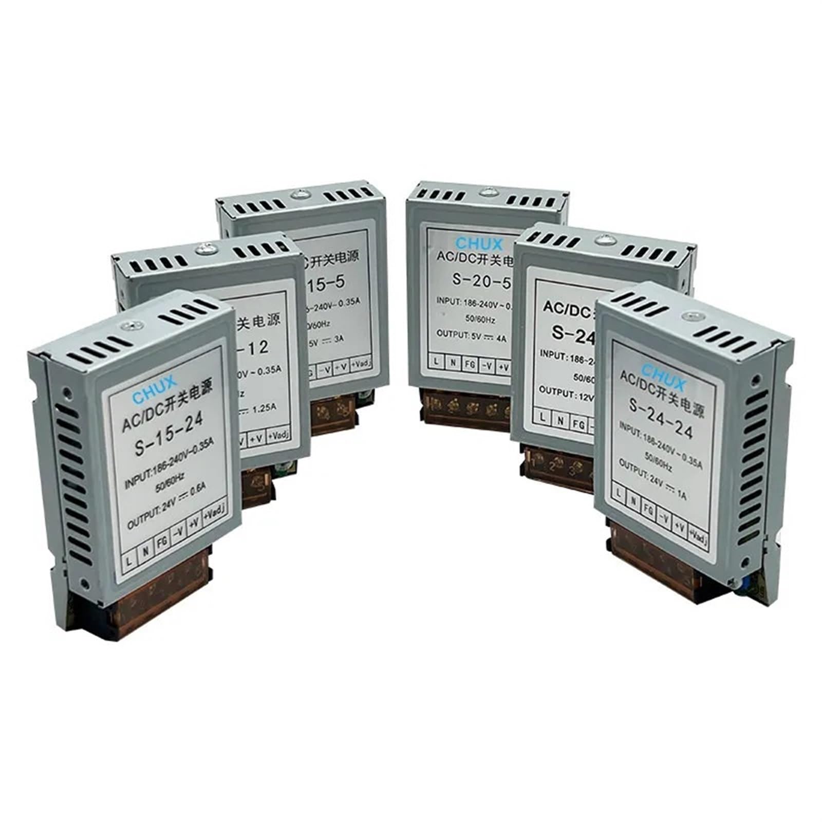 HYUJNAFZR 10w 20w 50w Switching Power Supply 5v 12v 15v 24v 90v-260vac LED Light Strip Single Output Power Supply(12v,20W)