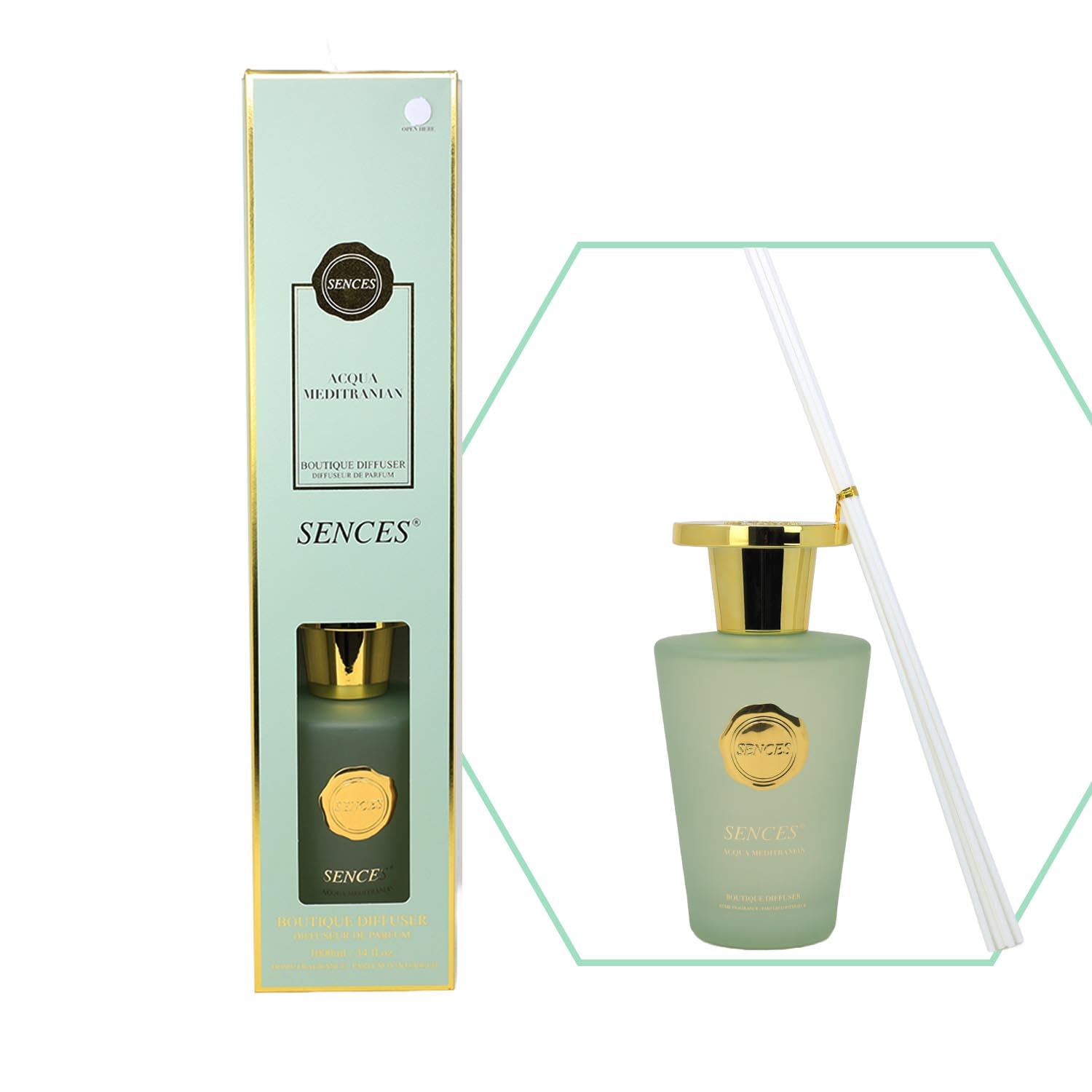 Baltus Reed Diffuser 1000ml Acqua Meditranian Air Freshener Room Scents Aroma