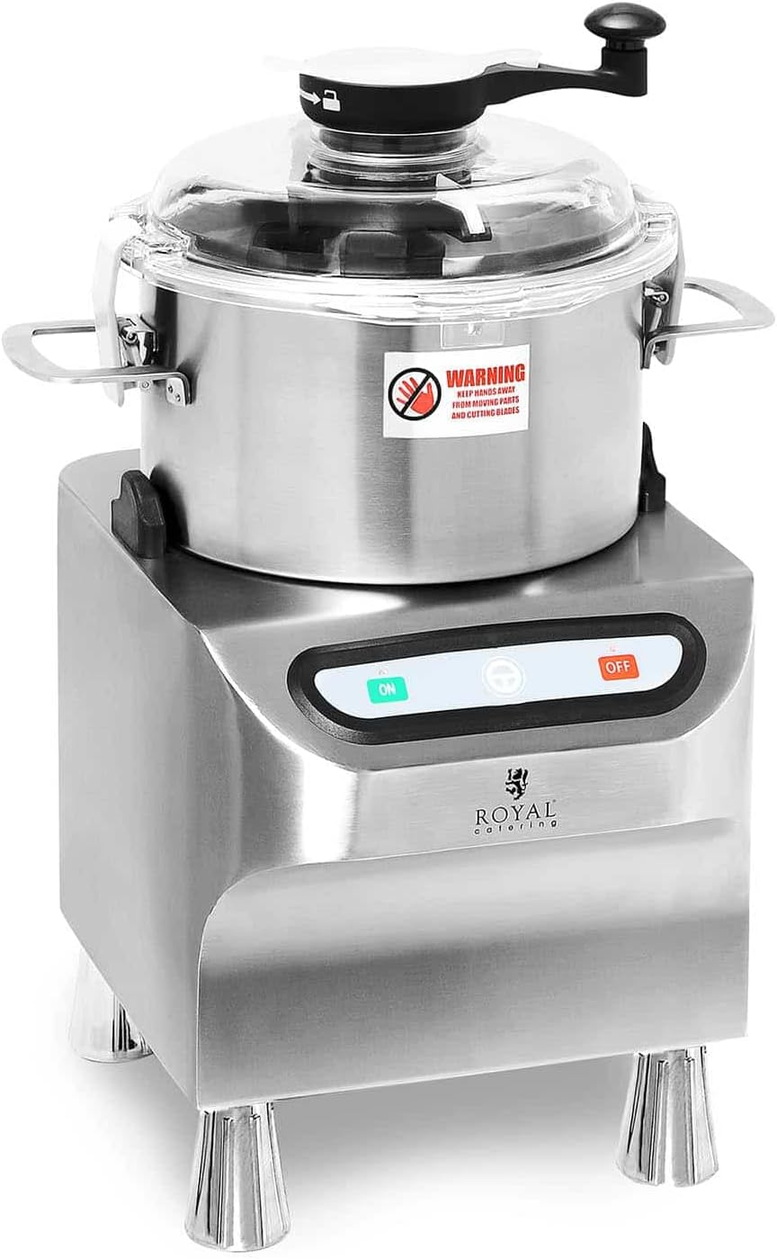 Royal Catering Tischkutter RCBC-10.1 - 10 Liter Edelstahl Küchenkutter 1400 U/min
