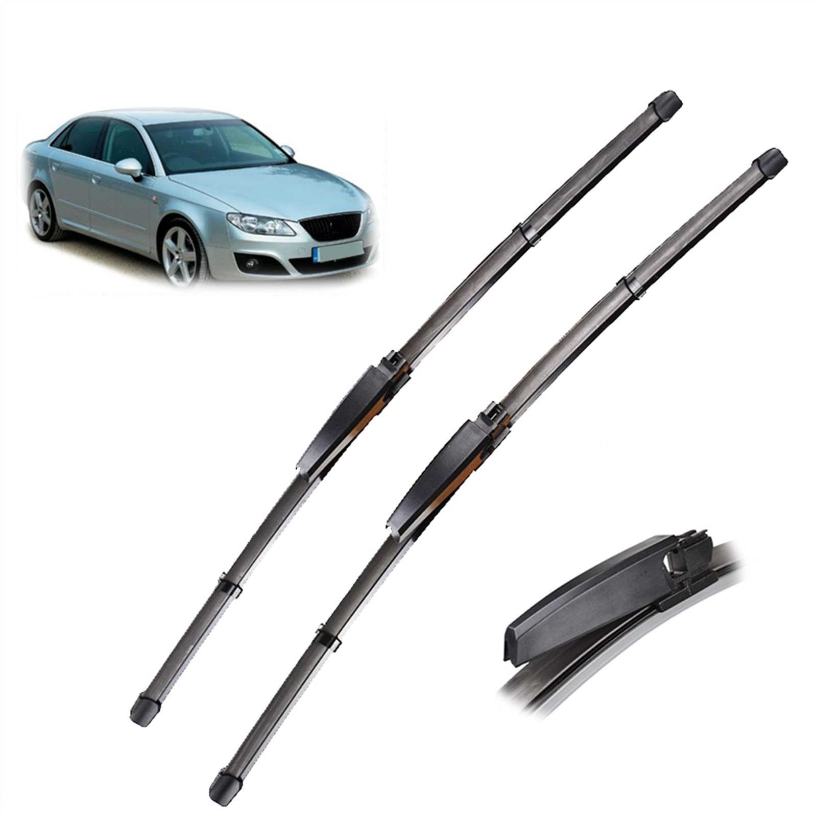Balais d'essuie-glace avant 22" 22" LHD pour Seat Exeo ST 3R5