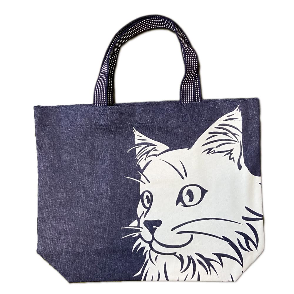 Amazon.co.jp: 倉敷デニム トートバッグ 日本製 猫 ネコ トイプードル