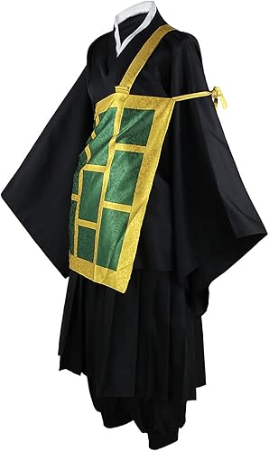 Miniatura 3 de IKaewe Geto Suguru - Disfraz de sotana y kimono, uniforme para fiesta de Halloween