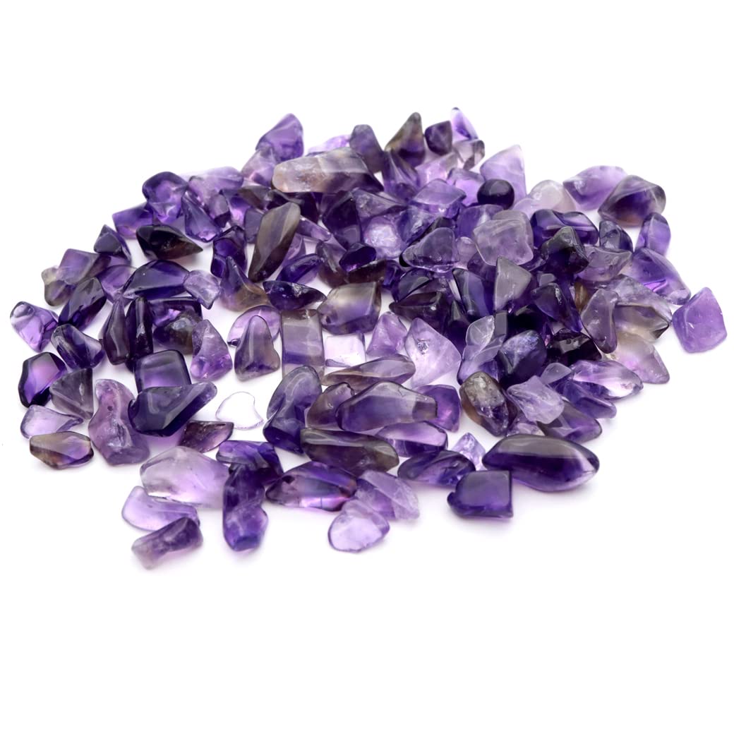 Amazon.co.jp: アメジスト さざれ 小粒 角タイプ 濃紫 ブラジル