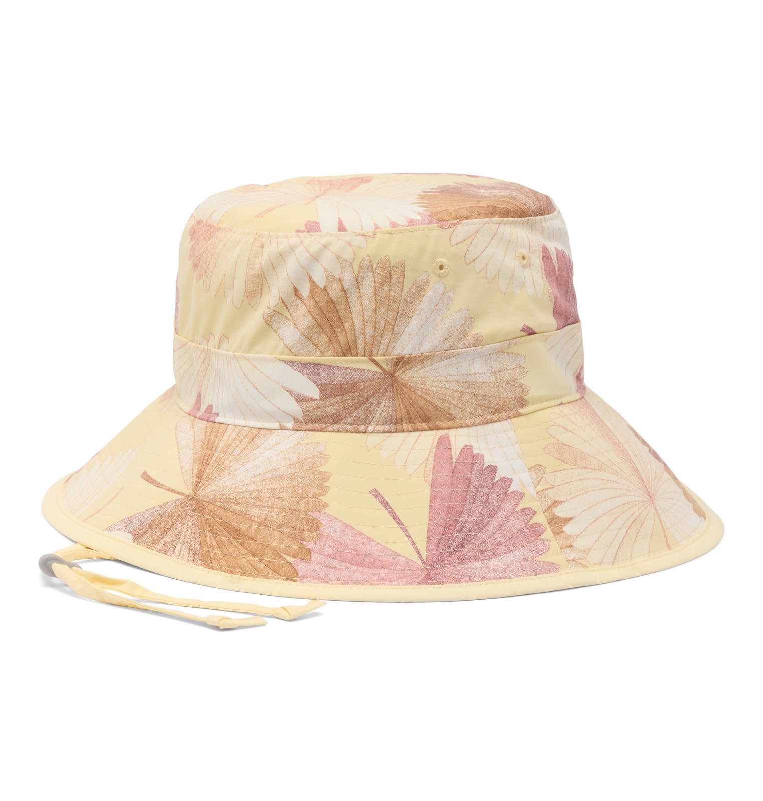 Columbia Women's Diamond Crest Printed Sun Hat, Lemon Wash Rays, L/XL