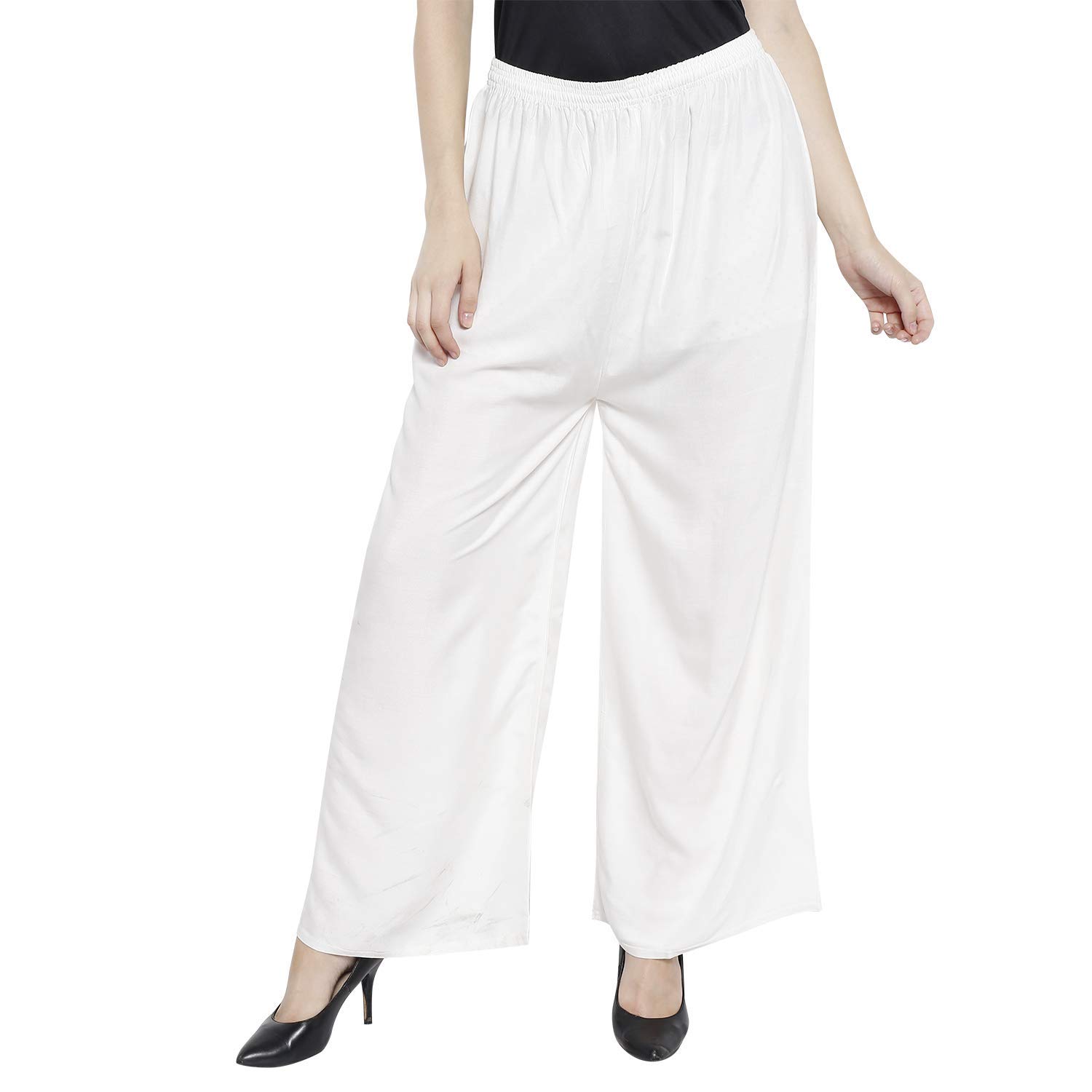 Rayon Palazzos for Women's Comfort Fit Freesize-picture-38