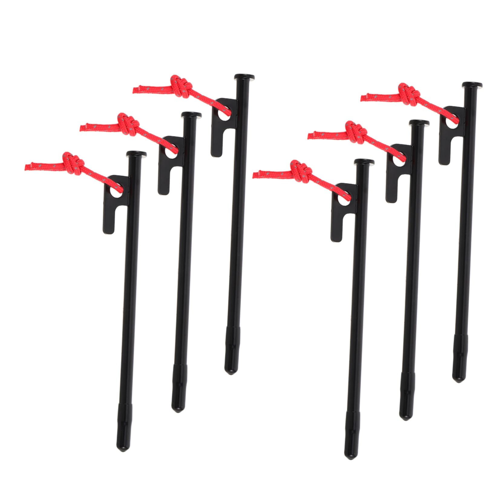 Estacas para acampar metálicas que evitan el viento pack de 6 piezas en espiral
