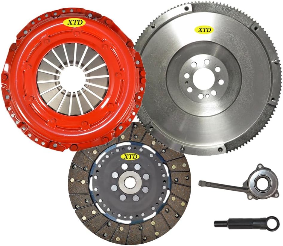 XTD Stage 2 Clutch & Singlemass Flywheel kit Compatible With A3 BEETLE CC JETTA GOLF GTI 2.0L TURBO