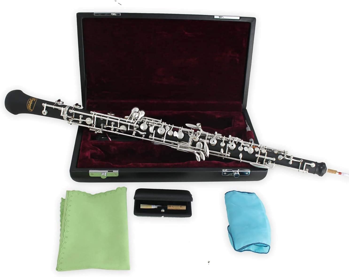 Soundman EOB-501 - Oboe en C, semiautomático, modelo conservatorio con 3 solapas de octava, todos los trinos, válvula de resonancia baja B