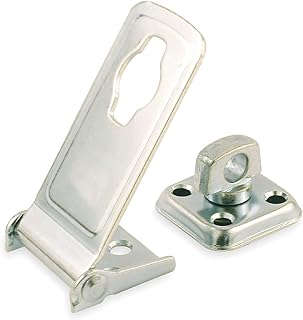 Latching Safety Hasp, Steel, 4-1/2 in. L
