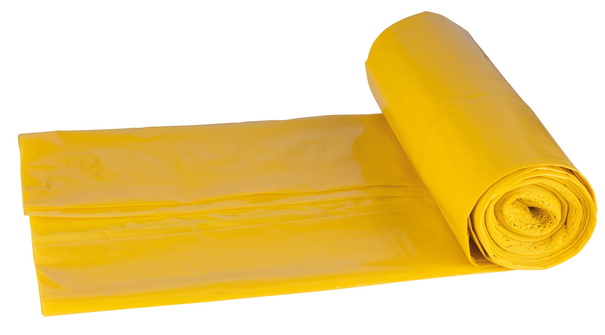 DONAU ECO 22025432-06 - Bolsas de basura (120 L, resistentes, para metal y plástico, 10 bolsas de basura, 1 rollo, certificado Blauer Engel), color amarillo
