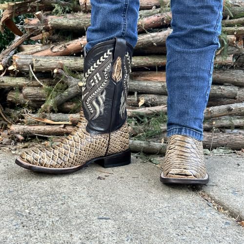 Image of Men's Alex Western Cowboy Boots Square Toe Pull On