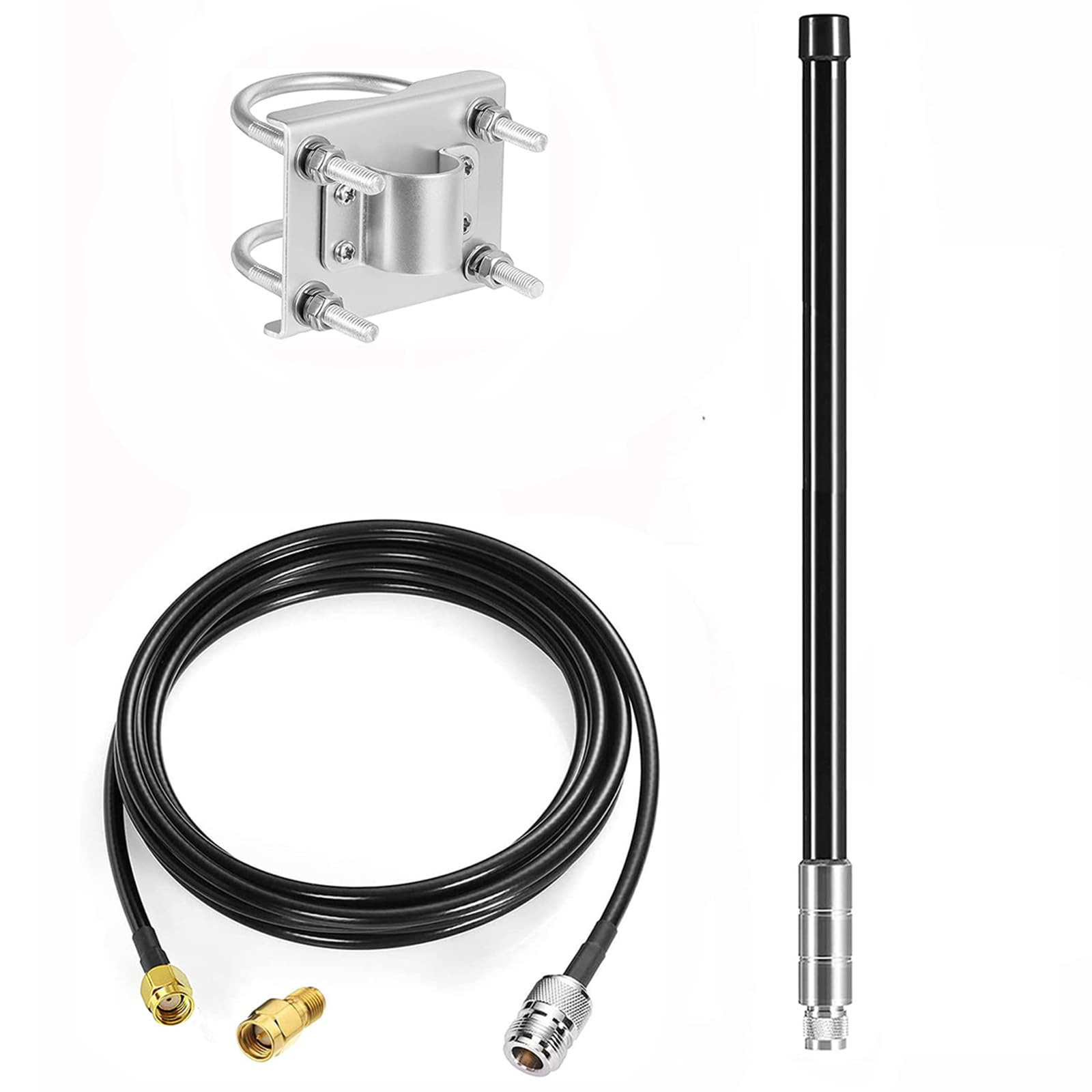 Antenne de caméra de piste cellulaire longue portée 4G LTE 10 dBi avec câble de 5 m pour caméra de trail Spypoint LM2 Flex Link Micro Link EVO Stealth Cam Tactacam Reveal X PRO Gen Series Muddy