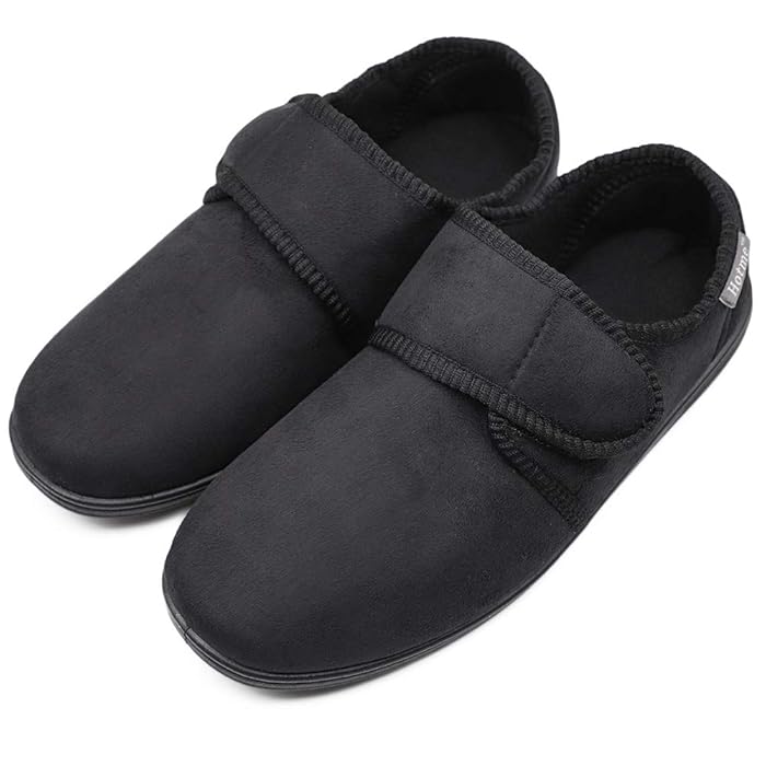Buy MediFeet Mens Comfy Memory Foam Diabetic Slippers Adjustable Extra