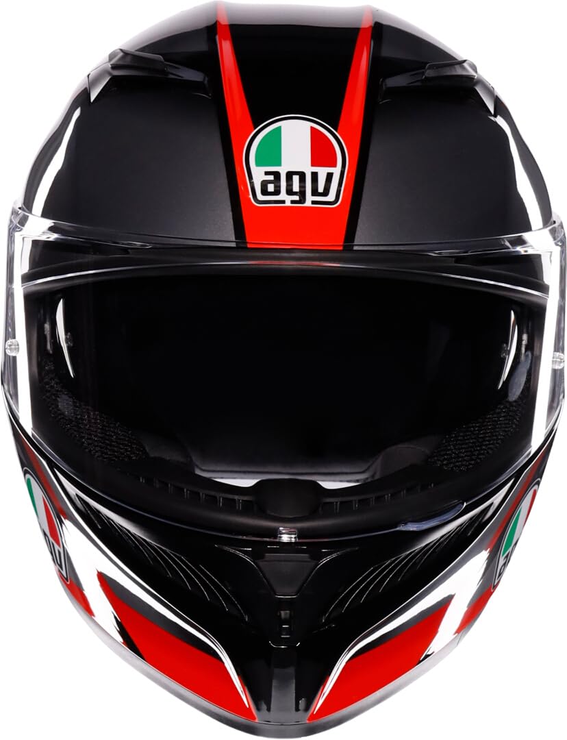 AGV K3 E2206 MPLK STRIGA BLACK/GREY/RED M