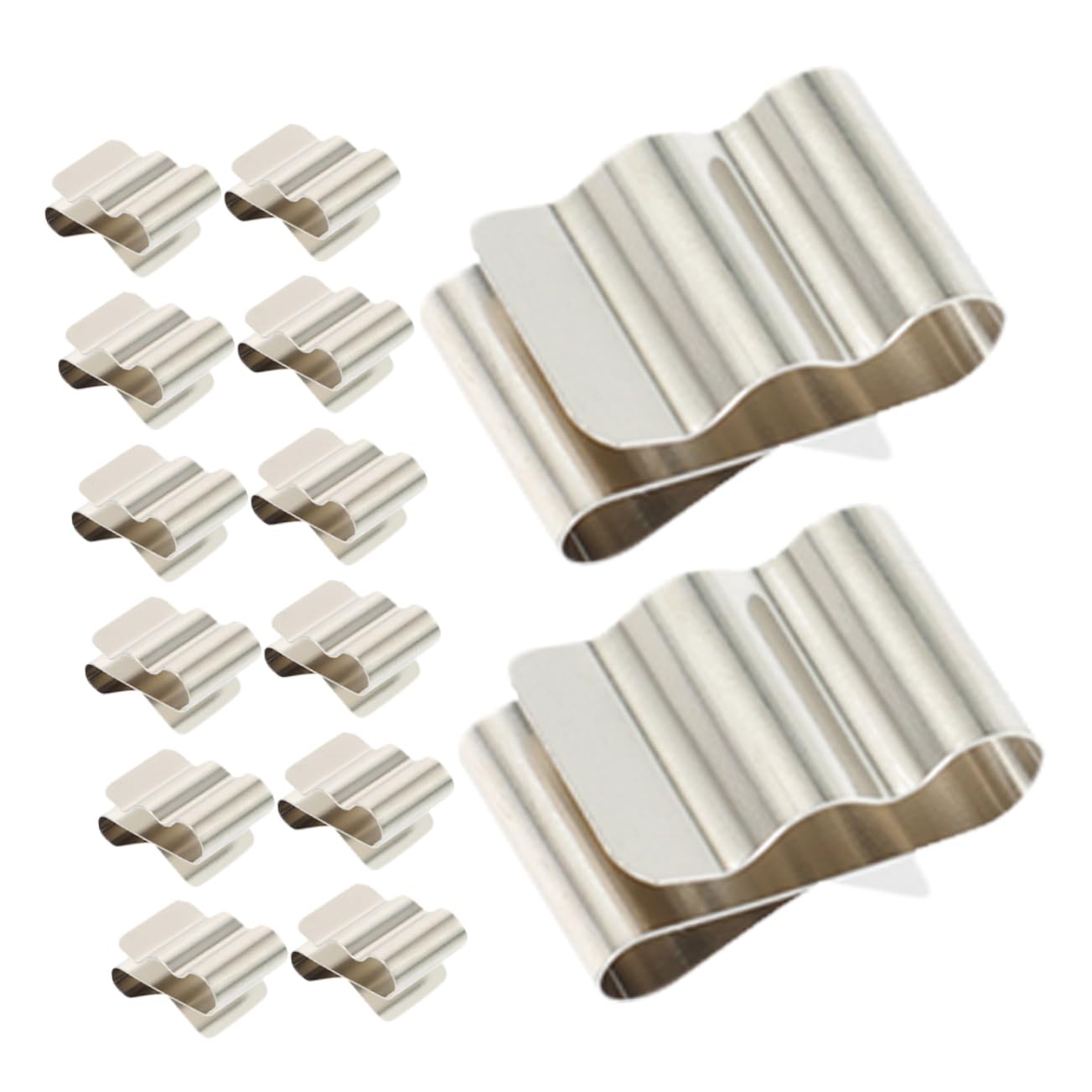 jojofuny 30pcs Photovoltaic Clamp Trailer Wire Clips Trailer Frame Cable Clamps Wire Clips for Trailer Wiring Wire Harness Clips Photovoltaic Cable Clamp Wire Clamps Silver Stainless Steel