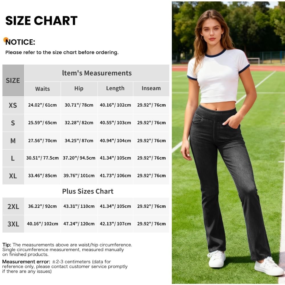 Jeans Mujer Stretch de Tiro Alto Corte Bootcut Lavado Denim Pantalones Casual Efecto Moldeador con Bolsillos Ajuste Recto y Cómodo skinny/A/XL