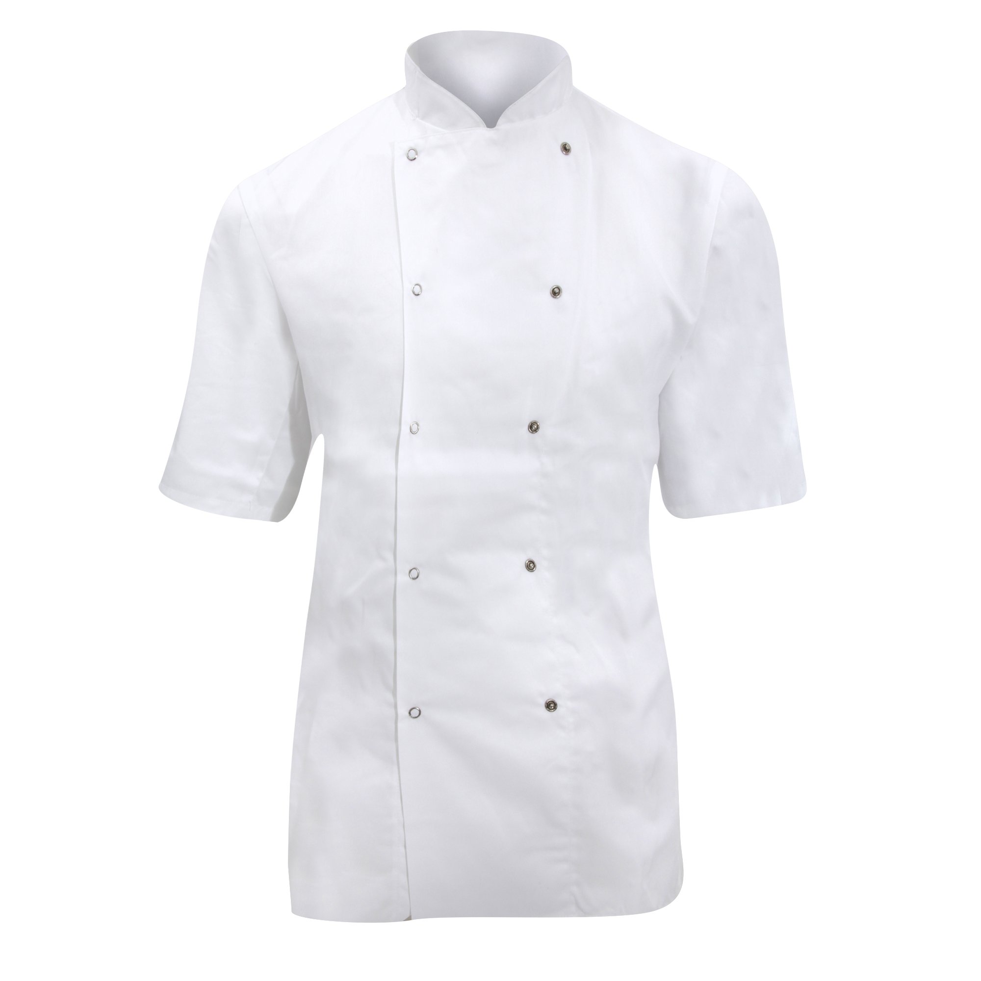 Dennys Ladies/Womens Short Sleeve Chefs Jacket / Chefswear (S) (White)