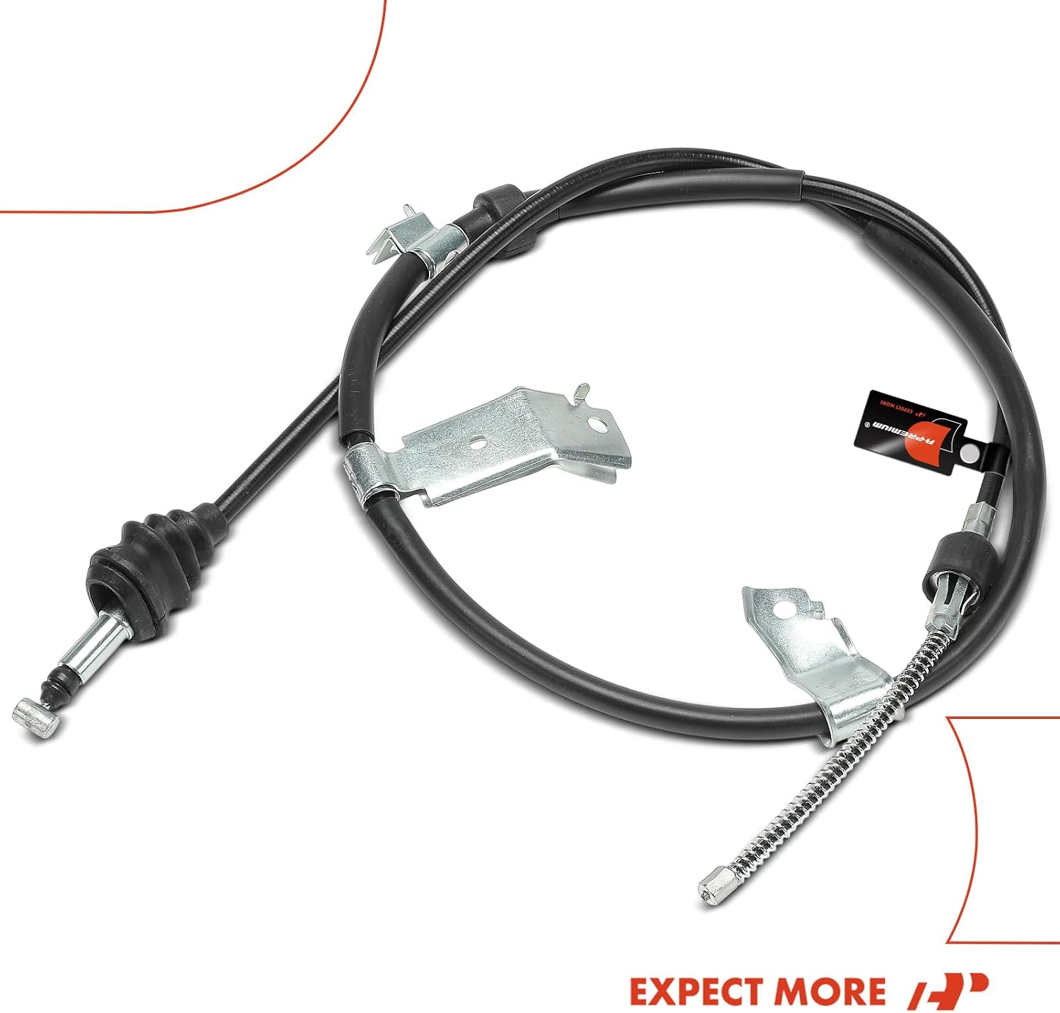 A-Premium Rear Driver Side Parking Brake Cable Assembly Compatible with Honda Models: CR-V CRV 1997 1998 1999 2000 2001, 2.0L