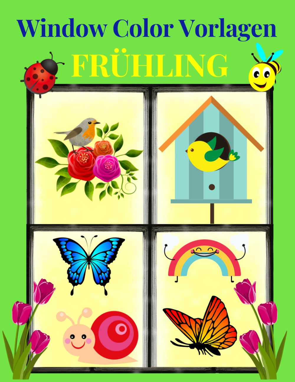 Window Color Vorlagen Frühling: Über 120 liebevoll gestaltete und