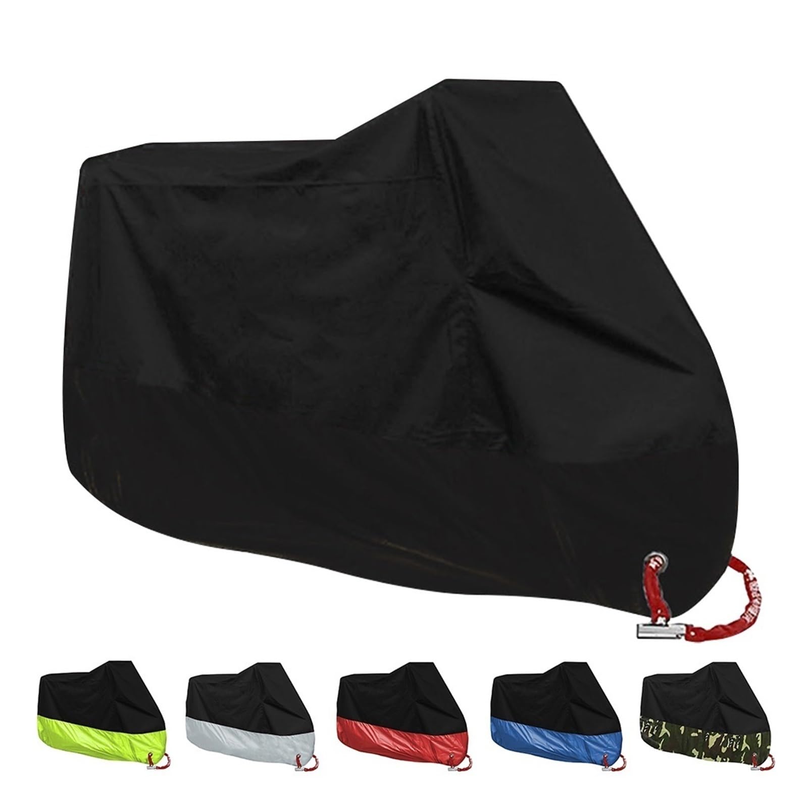 Cubre Moto Impermeable Cubierta de Motocicleta Impermeable for Todas Las Estaciones a Prueba de Polvo protección UV for Exteriores Scooter de Interior 190T Cubierta de Tela Resistente al Desgaste for
