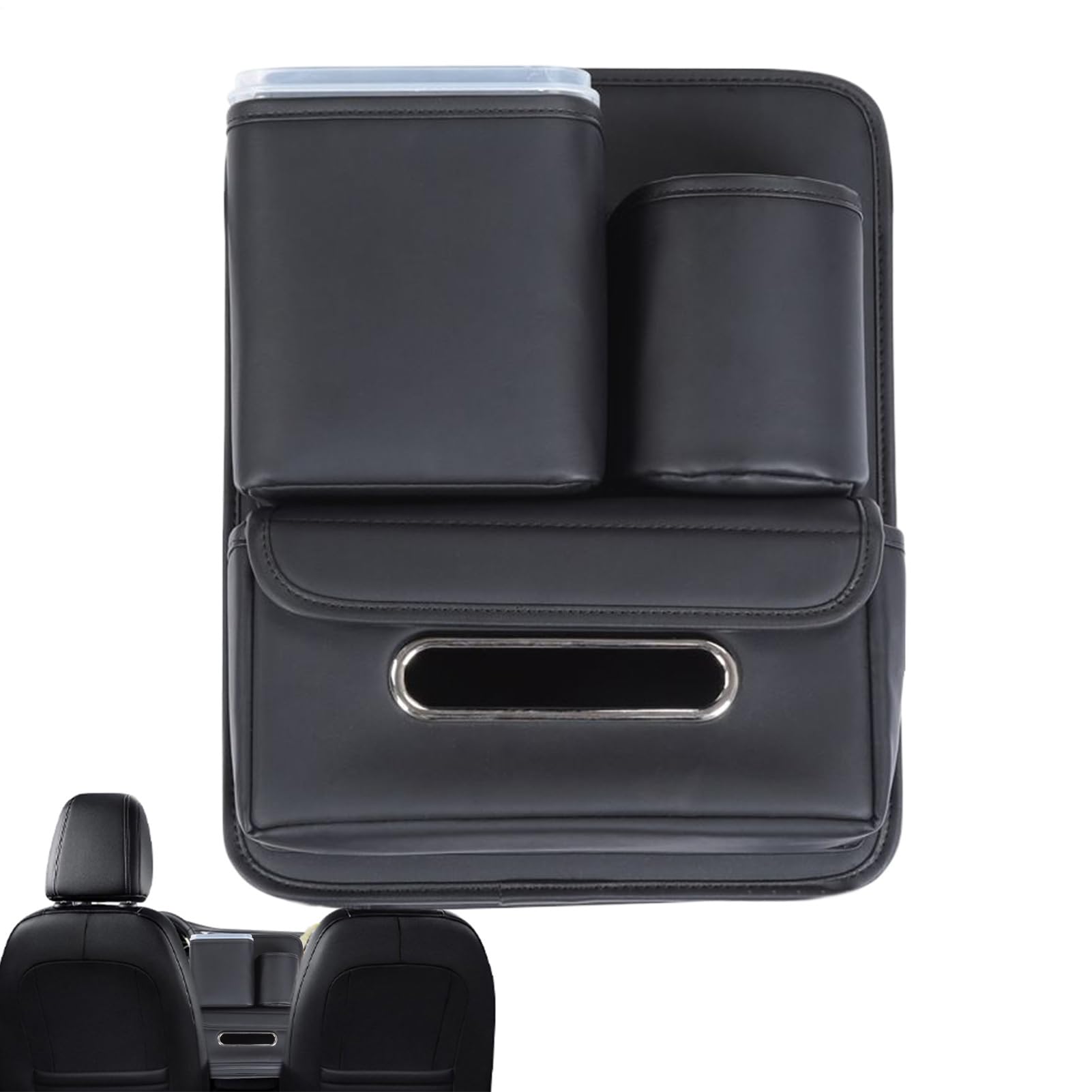 Organisateur auto entre les sièges pour bloquer les chutes d'objets et suspendre un sac à main