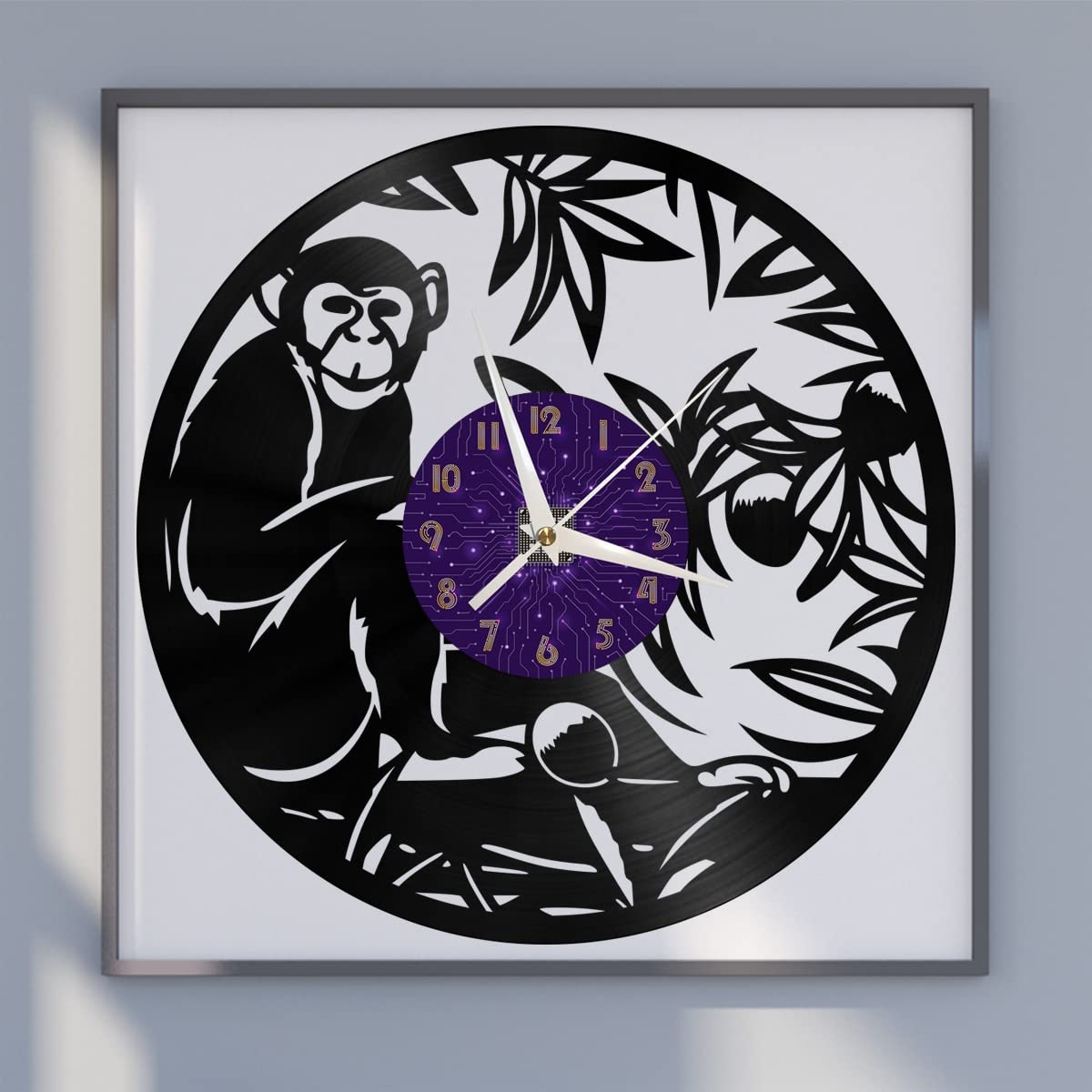 Horloge murale sans coup de pied VCSFR sommeil paisible chambre