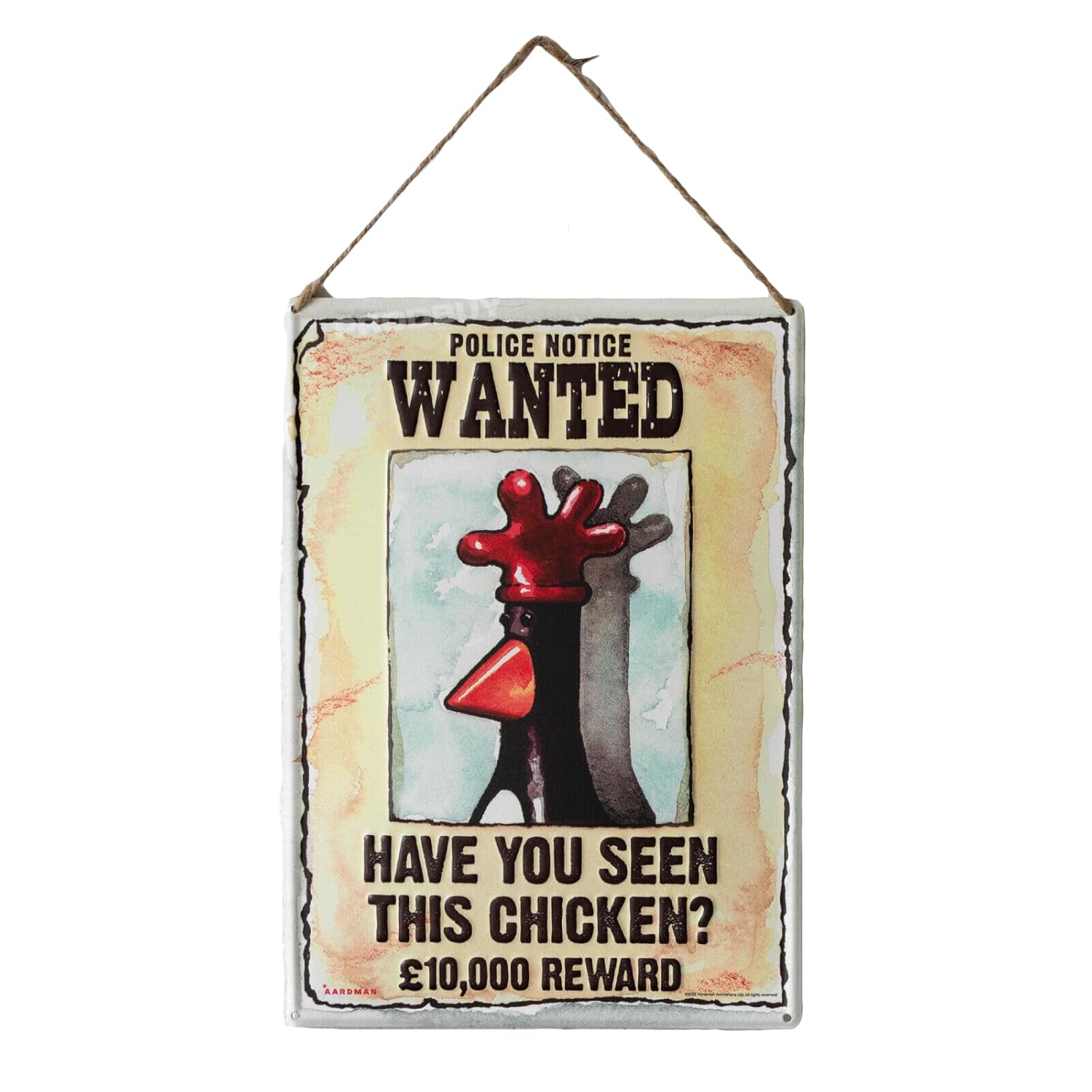 Wallace & Gromit Wall Sign 35cm Feathers Have You Seen This Chicken Hanging Art