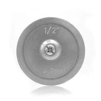 AP-12050, Pre-assembled Knockout Seal, Set Screw and Bar, 1/2 Inch Trade Size, Cover Unused Holes in Electrical Boxes, Galvanized Steel, Corrosion Resistant, Airtight, Dust-tight