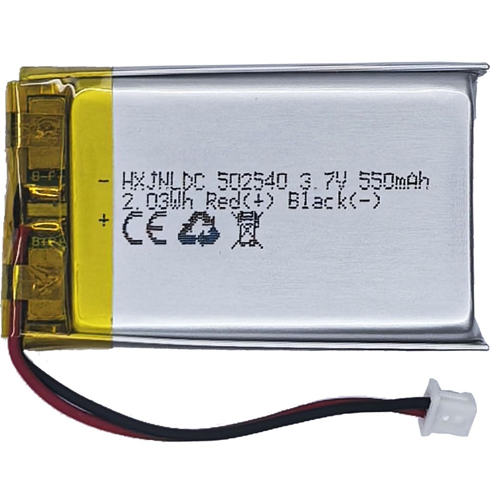 502540 Akumulator 3,7 V 550 mAh do zestawu słuchawkowego Bluetooth Sena SMH5 do motocykli Wymiana akumulatora Sena SMH5-FM SMH5D SPH10H-FM Kamera Nextbase 312GW HD Recording DVR Cam