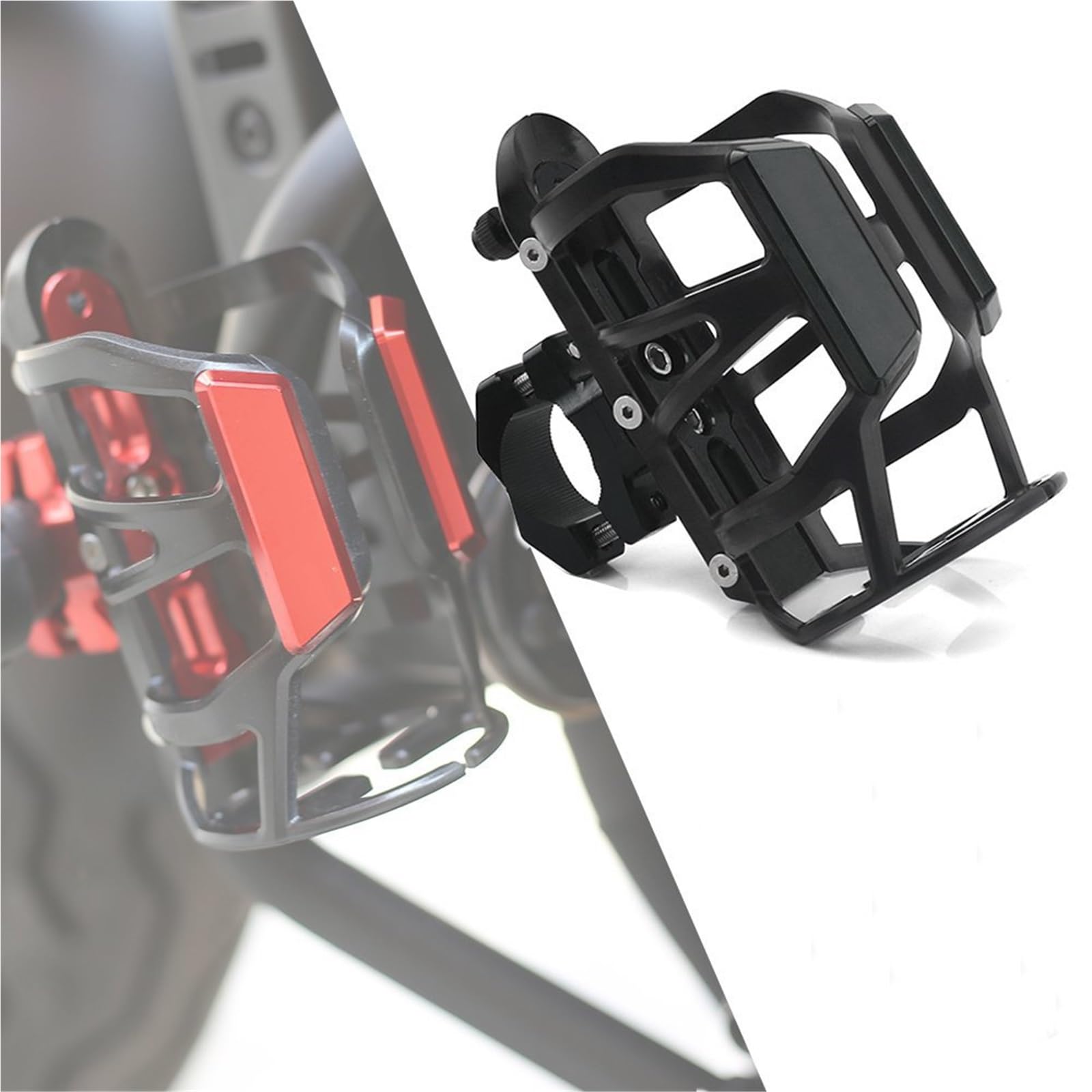 Accessori per moto Moto Porta Bottiglia Della Bevanda Gabbia Portabicchieri Accessori Per BMW F 800 GS 2016 2017 2018-2023/Avventura 2013-2023(Black)