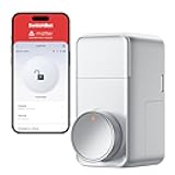 Smart Lock Pro, Keyless Entry Door Lock, Smart Door Lock Front Door, Electronic Smart Deadbolt, Fits Your Existing Deadbolt in Minutes, Add SwitchBot Hub2 to Support Matter, Alexa (Silver)
