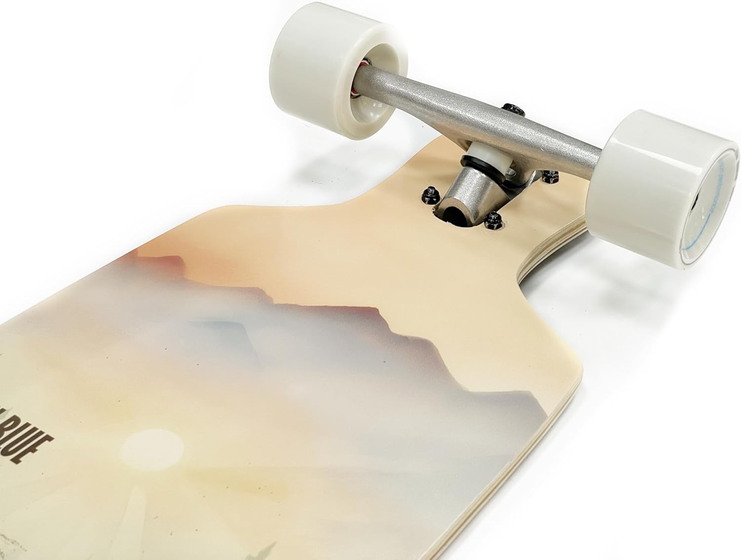 HORIZON BLUE 39inch Urban Longboard Cruiser | North America Hardrock Maple Deck | Anti-Wheelbite&Shock-Absorbing System | Multi-scenarios Cruising Complete