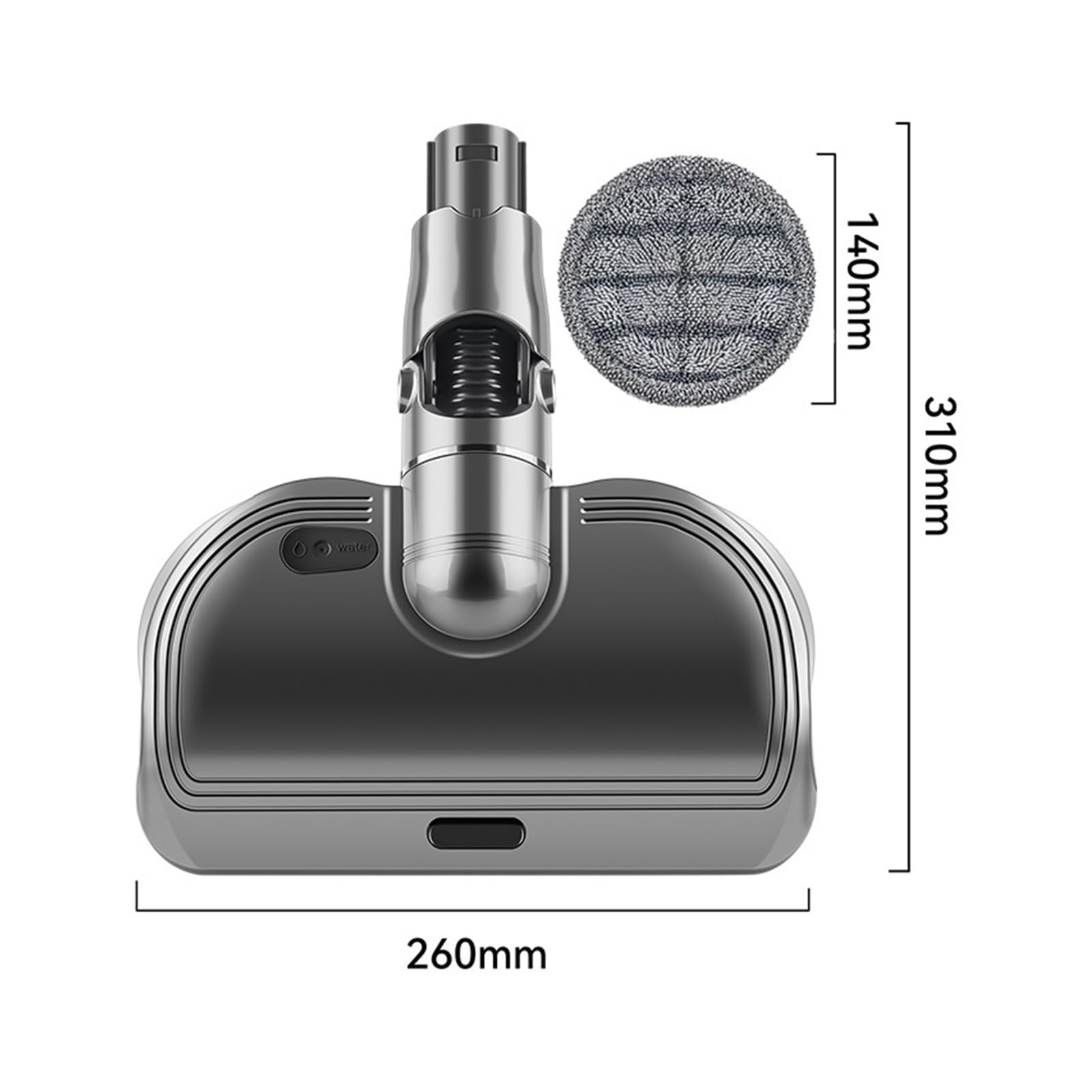 Accesorio de cepillo rodante principal, Compatible con Dyson, | Piezas de aspiradora estilo V6 B, Kit de cabezal de fregona eléctrica, accesorio de fregona seca y húmeda