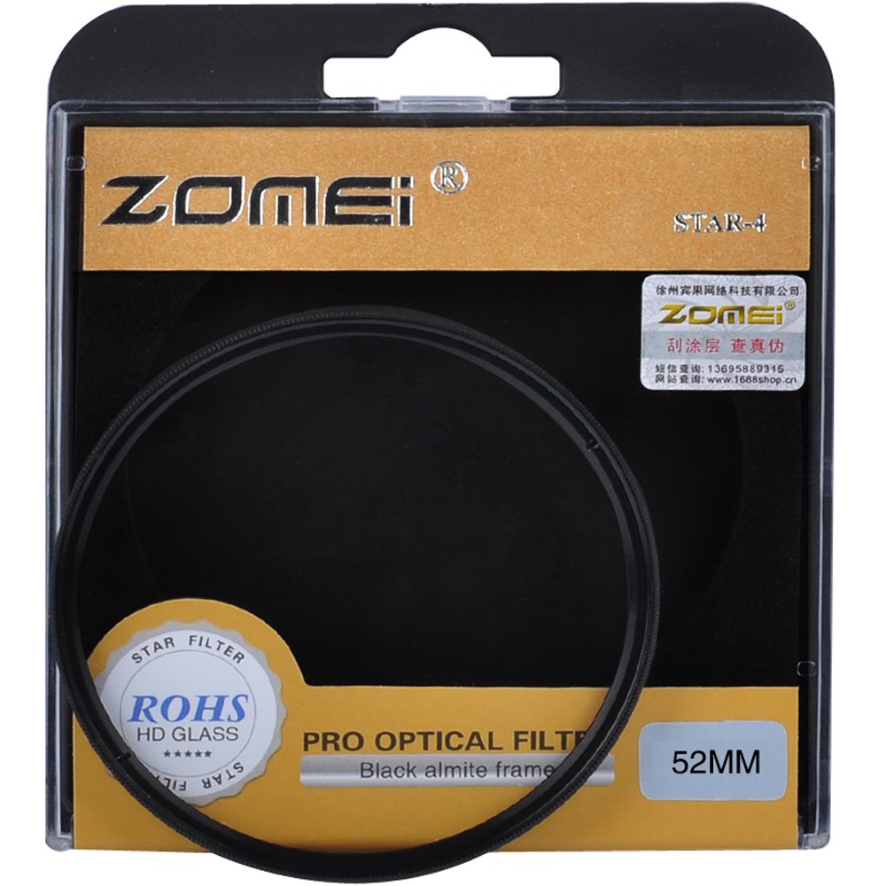 Zomei 52MM 3 Pieces +4 +6 +8 Points Star Filter Lens Filters Kit for Nikon D3300 D3200 D3100 D3000 D5300 D5200 D5100 D5000 D7000 D7100 DSLR Camera - Image 2
