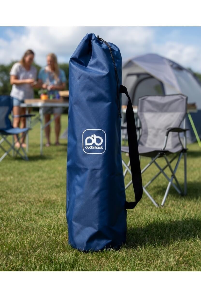 Ducksback Campingstuhl-Aufbewahrungstasche (blau, D26 x H105 cm)