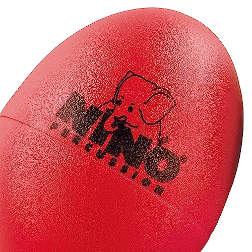 Nino Percussion Egg Shaker Assortment – 4 Rasseleier für Kinder ab 3 Jahren – Musikinstrument – Geschenkidee - Kunststoff, Mehrfarbig (NINOSET540)