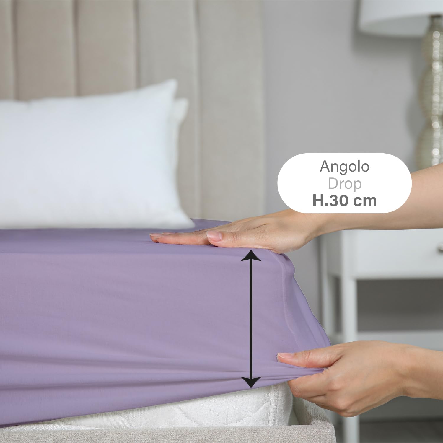 hermet Single Bed Sheet Set, 3 Pieces, Fitted Sheet, Flat Sheet, Pillowcase 50 x 80 cm, 30 cm Corner, Soft Microfibre, Oekotex Certified, No Iron - 3