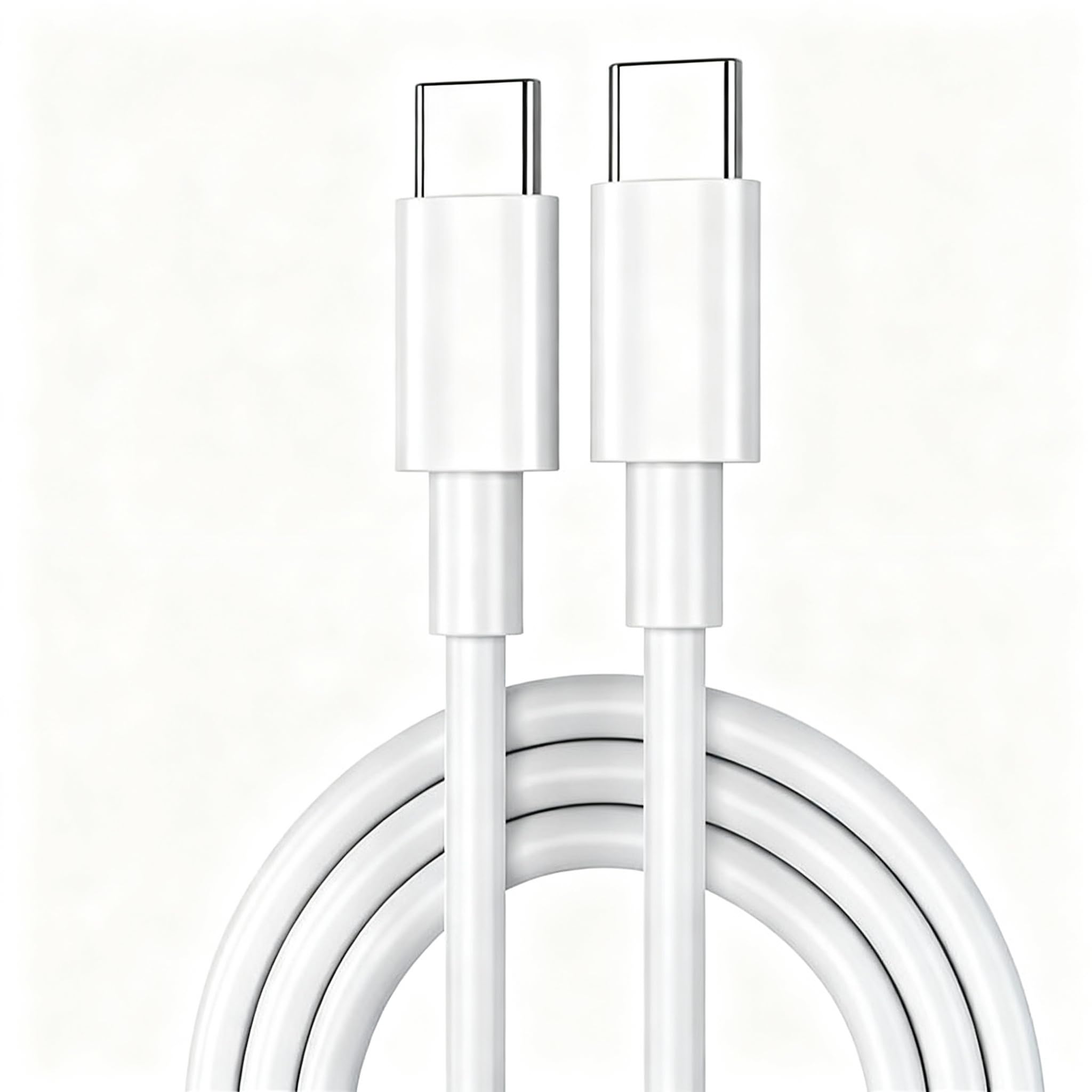 – 60W 6A USB-C to USB-C Fast Charging Cable,1M TPE Gray&White, for iPhone15/15Pro/15ProMax,for Samsung Galaxy S23 S22,for Huawei P60Pro,for Xiaomi13