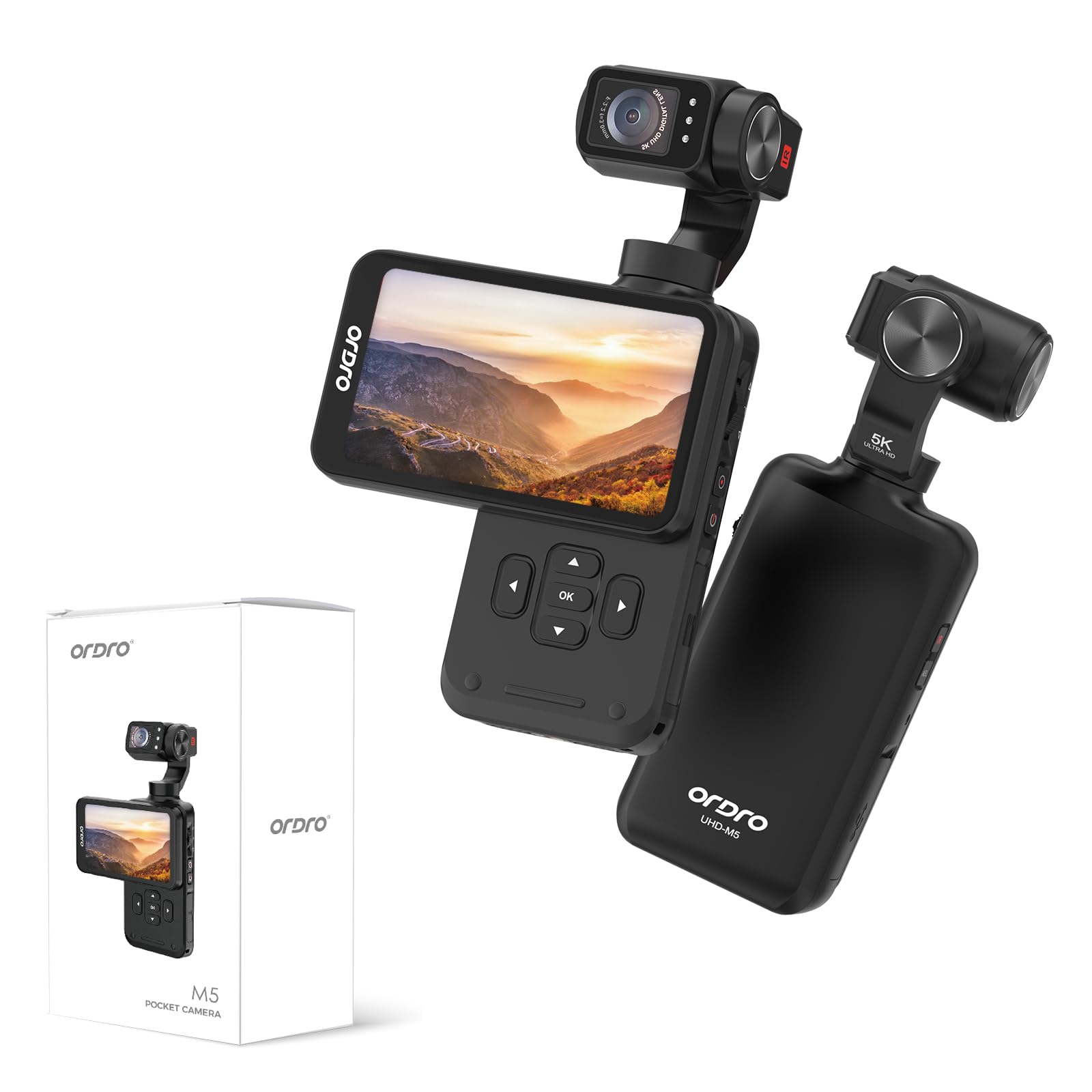 Amazon.com : ​​ORDRO M5 Pocket Camera, Vlogging Camera with
