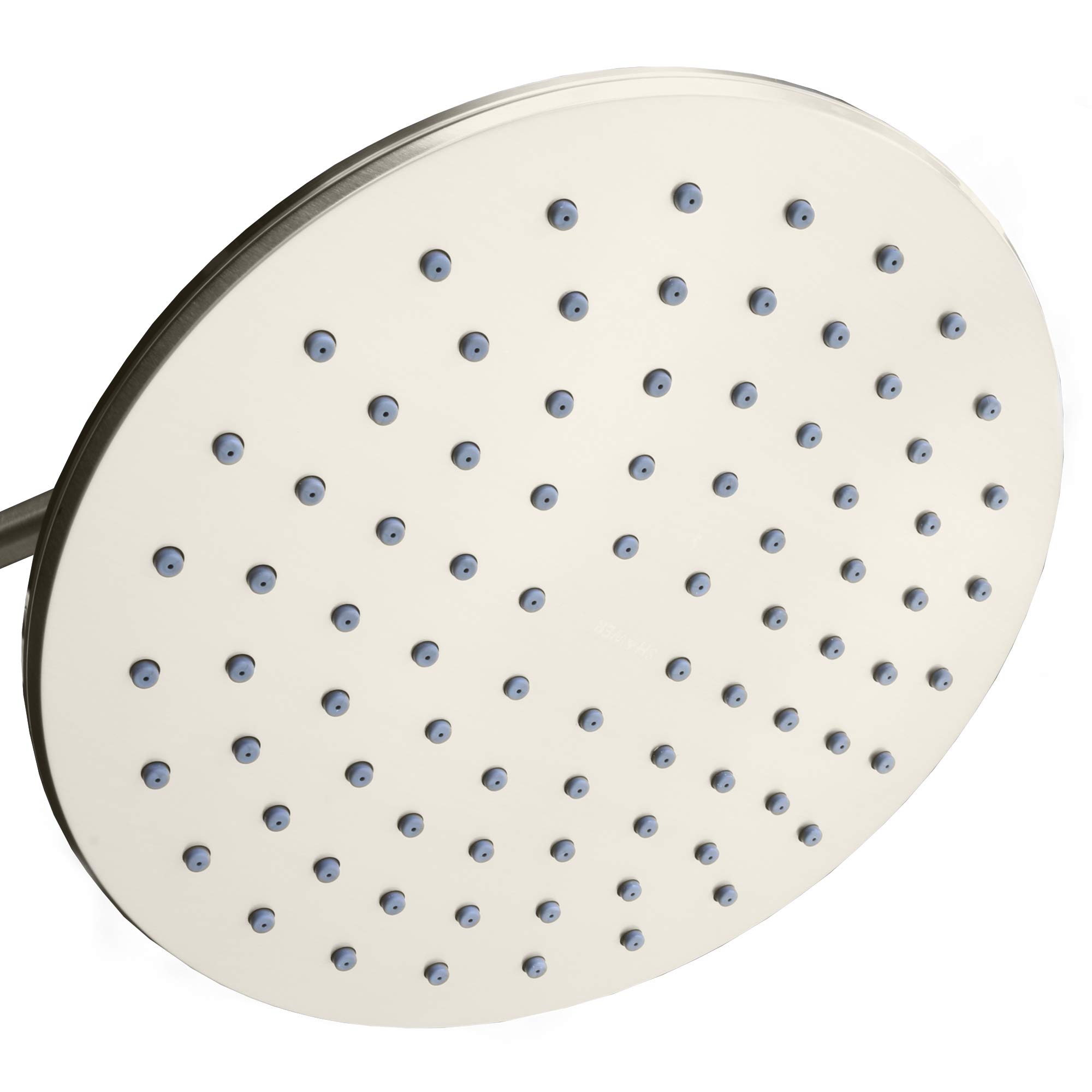 Luxury Spa Series: Brushed Nickel Rain Shower Head, 9-Inch Round Rain Showerhead with 360 Tilt, Experience Rainfall with MAXX Comfort and Elegance (Brushed Nickel)
