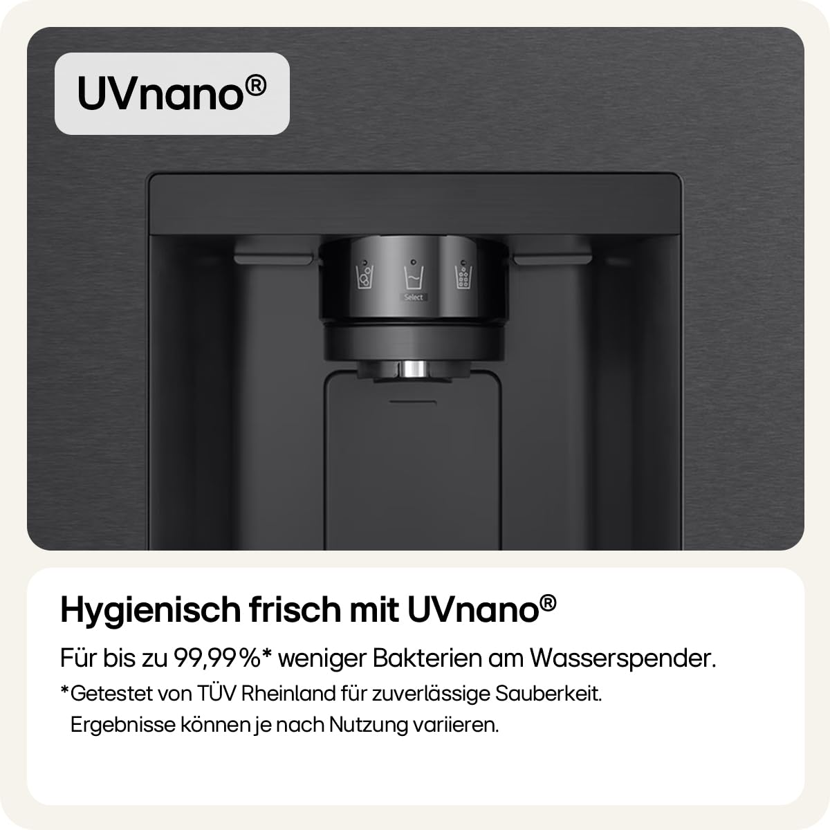 LG GSJC40EPPE Side-by-Side Kühlschrank 641 L Energieklasse E Door-in-Door Multi-Airflow Eis- und Wasserspender UVNano Total No Frost Schwarz